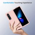 thumbnail image 6 of Compatible with Samsung Galaxy Z Fold 4 5G Case Shockproof Silicone Soft Cover for Girls Women -Light Pink, 6 of 12