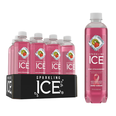 Sparkling Ice® Naturally Flavored Sparkling Water, Kiwi Strawberry 17 Fl Oz, 12