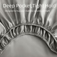 thumbnail image 2 of Satin Sheets Set – 4 Piece Luxury Silk Feel Bedding, Ultra Soft & Wrinkle Free with Deep Pocket, Cooling Comfort for Hair and Skin, 2 of 5