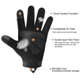thumbnail image 3 of g) Gants de Moto Gants Tactiques Gants à Doigts Complets pour Moto, 3 of 7
