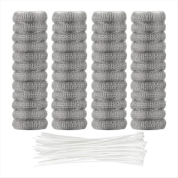 48 Trampas de Pelusa de Acero Inoxidable para Lavadora, Filtro de para Manguera de Lavadora con .