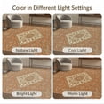 thumbnail image 7 of ODIKA 5'x7' Ultra-Soft Area Rug, Orange Vintage Floral Medallion Symmetrical Diamond Centerpiece Design Washable, Bare feet friendly, Silk-Touch for Bedroom Home office, 7 of 7