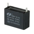 thumbnail image 4 of Uxcell CBB61 Ceiling Fan Capacitor for range hood fans 5 Pcs 6uF 450V AC 50/60HZ with 2 Pins 1.83 x 1.25 x 1.29 inch, 4 of 6