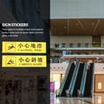 thumbnail image 3 of BRIGHTFUFU 4Pcs Self Adhesive Warning Reflective Stickers PVC Assorted Color Warning Stickers Homeowners Wet Surfaces, 3 of 8