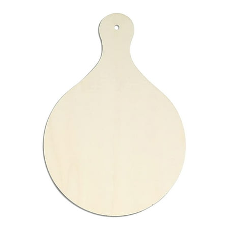 

QILIN Chopping Board Solid Construction No Rough Edge Wood Round Square Meat Paddle Cutting Board with Handle Kitchen Supplies