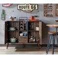 thumbnail image 6 of Home Square 2-Piece Set with Wood Buffet and Display Shelf in Reclaimed Oak, 6 of 14
