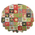 thumbnail image 2 of Pioneer Flower Floral Print Pattern Round Tablecloth 60 X 60 Inch, Wrinkle Resistant Wipeable Table Cloth for Kitchen Dining Picnic Patio Party, 2 of 6