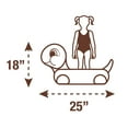 thumbnail image 3 of 25x18" Turtle Junior Green Pool Floats, Toddlers 18+ mo, 3 of 11