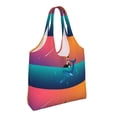 thumbnail image 2 of Wukai Lighthouse and Whale Sturdy and Stylish Reusable Canvas Tote Bag: Eco-Friendly, Heavy-Duty Grocery Shopping Bag with Reinforced Handles, 2 of 7
