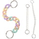 thumbnail image 4 of 3 piezas de cadena para zapatos con dijes, cadena decorativa para zapatos, cadena para sandalias, cadenas para zapatos, linda cadena para zapatos., 4 of 5