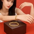 thumbnail image 6 of Rvusndi Bracelets for Women Adult Gold Bracelets Flat Sideways Bracelet Jewelry with Exquisite Style Birthday Gifts, 6 of 6
