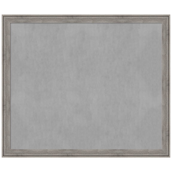 Amanti Art Regis Barnwood Grey Framed Magnetic Board 53 x 45 in.