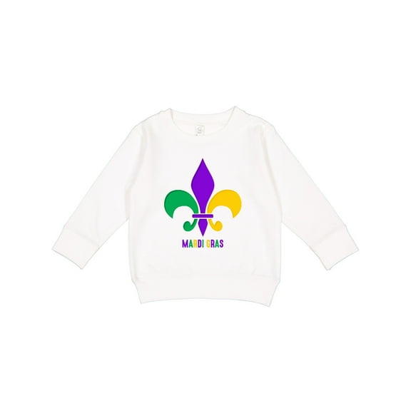 Inktastic Mardi Gras Fleur De Lis Toddler Sweatshirt