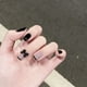 thumbnail image 1 of Uñas postizas de moda con diseño de leopardo, 24P, cobertura completa, puntas de Stiletto negro y marrón, pegamento para uñas artificiales francesas, 1 of 4