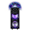 Naxa Dual 10 Inch Portable DJ/PA Speaker Stack with BT and Disco Dome Light