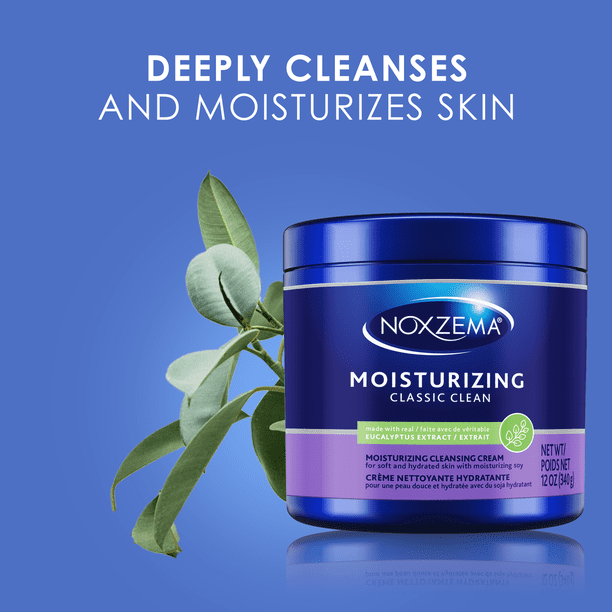 Noxzema Deep Moisturizing Facial Cleanser Cream, Daily Beauty Wash