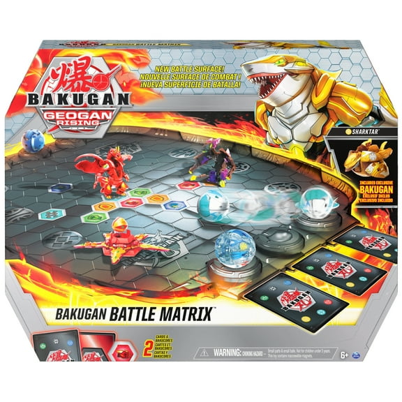 Bakugan Battle Matrix, Deluxe Game Board with Exclusive Gold Sharktar, Kids Toys for Boys Aged 6 and up