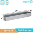 thumbnail image 3 of 36″ Single Tier Stainless Steel Speed Rail Rack, 3 of 7