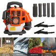 thumbnail image 2 of 1 Set Leaf Blower Backpack Style 52 Cubic Centimeter Adjustable Tube Gas Powered Dust Blower Garden Supplies, 2 of 8