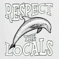thumbnail image 6 of Wild Bobby Respect The Locals Save Our Oceans Dolphin Animal Lover Unisex Crewneck Graphic Sweatshirt, White, X-Large, 6 of 6