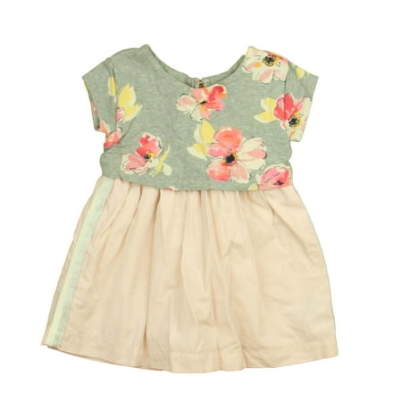 

Pre-owned Gap Girls Gray | Pink Floral Dress size: 2T