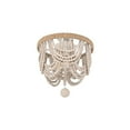 thumbnail image 3 of Living District Jolie 12 Inch Beaded Flush Mount In Antique White, 3 of 8