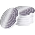 thumbnail image 1 of FMSHPON Purple and Grey Mandala Gradient Art Set of 2 Car Coaster for Drinks, Absorbent Ceramic Stone Coasters Cup Mat with Cork Base for Home Kitchen Room Coffee Table Bar Decor, 1 of 5