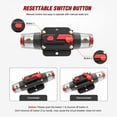 thumbnail image 5 of 80A Resettable Fuse Holder Circuit Breaker, with Manual Reset Waterproof Switch for RV Car Audio Marine Boat Motor Truck Inverter Home Solar System Replace Fuse 20A-150A/12V-42V DC(80A), 5 of 7