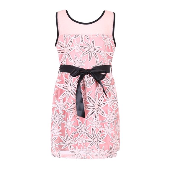 Richie House Girls' Princess Dress With Belt RH2556