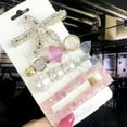 thumbnail image 5 of 3/4pcs Set Pearl Hair Clips For Women & Girls - Geometric Crystal Hair Barrettes/Clips, 5 of 62