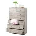 thumbnail image 5 of Ktaxon 7 Drawers Dresser Chests for Bedroom, Wood Chset of Drawers,Dressers Organizer for Bedroom, Living Room,Hallway, Gray, 5 of 11