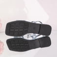 thumbnail image 4 of Gpaecead Women Strappy Flat Sandals Square Open Toe One Strap Elegant Versatile Cushioned Footbed Spring Summer Casual Outdoor Shoes,B-Light Blue, 4 of 8