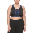 thumbnail image 2 of Calvin Klein Women's Reversible Medium Impact Sports Bra Purple Size 3X, 2 of 3
