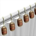 thumbnail image 2 of Zahari Home 13pc Contempo Bathroom Shower Curtain Sets Luxury Classic Shower Curtain & 12 Shower Curtain Hooks Contemporary Fabric Shower Curtain Unique Design Stylish Striped Shower Curtain Set, 2 of 4