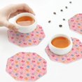 thumbnail image 6 of Bingfone Vintage Colorful Pets Paws Leather Drinks Coasters with Set of 6,Suitable for Home Kitchen,Coffee Cup Coasters Home Gift, 6 of 7