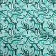 thumbnail image 1 of oneOone Polyester Lycra Turquoise Blue Fabric Abstract Sewing Craft Projects Fabric Prints By Yard 56 Inch Wide, 1 of 4