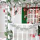 thumbnail image 3 of 24 piezas de decoraciones de lazo de Navidad de 5,5 pulgadas, lazos de coronas plateadas, pequeños lazos de árbol de Navidad con purpurina, adornos de lazos decorativos de Navidad para la fiesta de N, 3 of 5