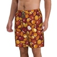 thumbnail image 2 of Kdxio Almond Nuts Pattern Mens Casual Shorts - Drawstring Summer Beach Sports Shorts for Men, 2 of 9