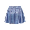 thumbnail image 2 of IEFIEL Girls Bronzing Cloth Dance Skirt Shiny Juniors Youth Casual Pleated Miniskirt Dancewear,Sizes 2-16, 2 of 7