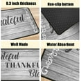 thumbnail image 5 of 2Pcs Thankful Kitchen Rugs Set of 2 Mats for Cooking Non Slip Waterproof Standing Kitchen Runner Mats 17\u201dx30\u201d+17\u201dx47\u201d, 5 of 6