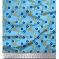 thumbnail image 1 of Soimoi Velvet Fabric Leaves & Floral Decor Fabric Printed Yard 58 Inch Wide, 1 of 3