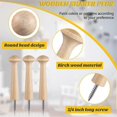 thumbnail image 4 of Wood Shaker Nails Wood Screw-in Shaker Nails 2.9 Inch Long Unfinished Wood Shaker Frame for DIY Paint Colors, 4 of 5