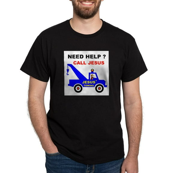 CafePress - JESUS TOWING Dark T Shirt - Men's Classic Graphic Cotton T-Shirt