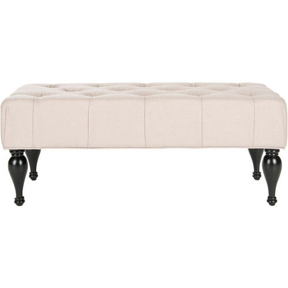 SAFAVIEH Rupert Modern Glam Tufted Bench, Taupe