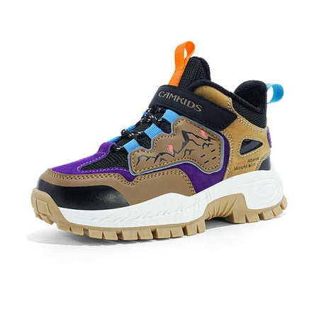 

Boys Soft-soled Sneakers Non-slip Thermal Shoes For Hiking Running Basketball Outdoor Sports Winter New
