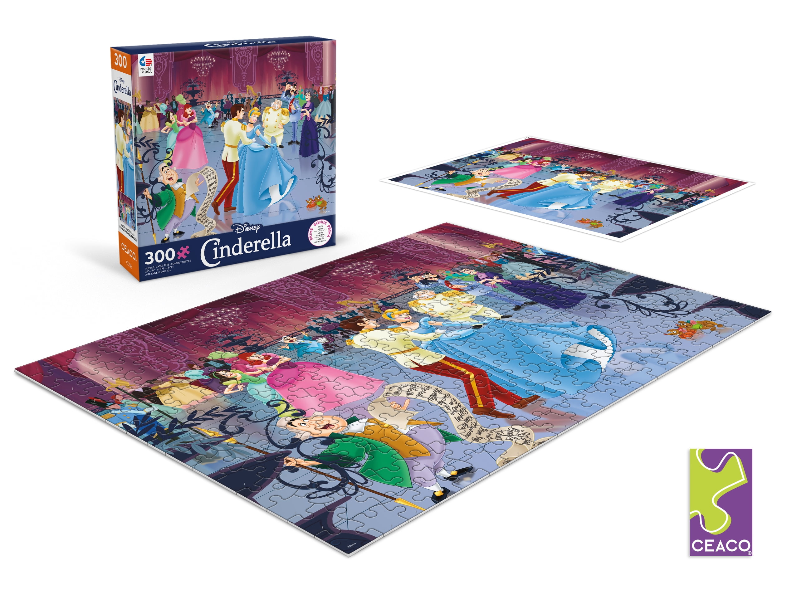 Ceaco 300-Piece Disney Cinderella Interlocking Jigsaw Puzzle
