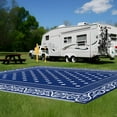 thumbnail image 3 of Findosom 6'x9' Blue Large Outdoor Rug Outdoor Mat RV Outdoor Rug Reversible Plastic Straw Area Rug Mat Camping Rugs Waterproof Floor Mat and Rug for RV,Patio,Backyard,Deck,Picnic,Beach,Trailer, 3 of 6