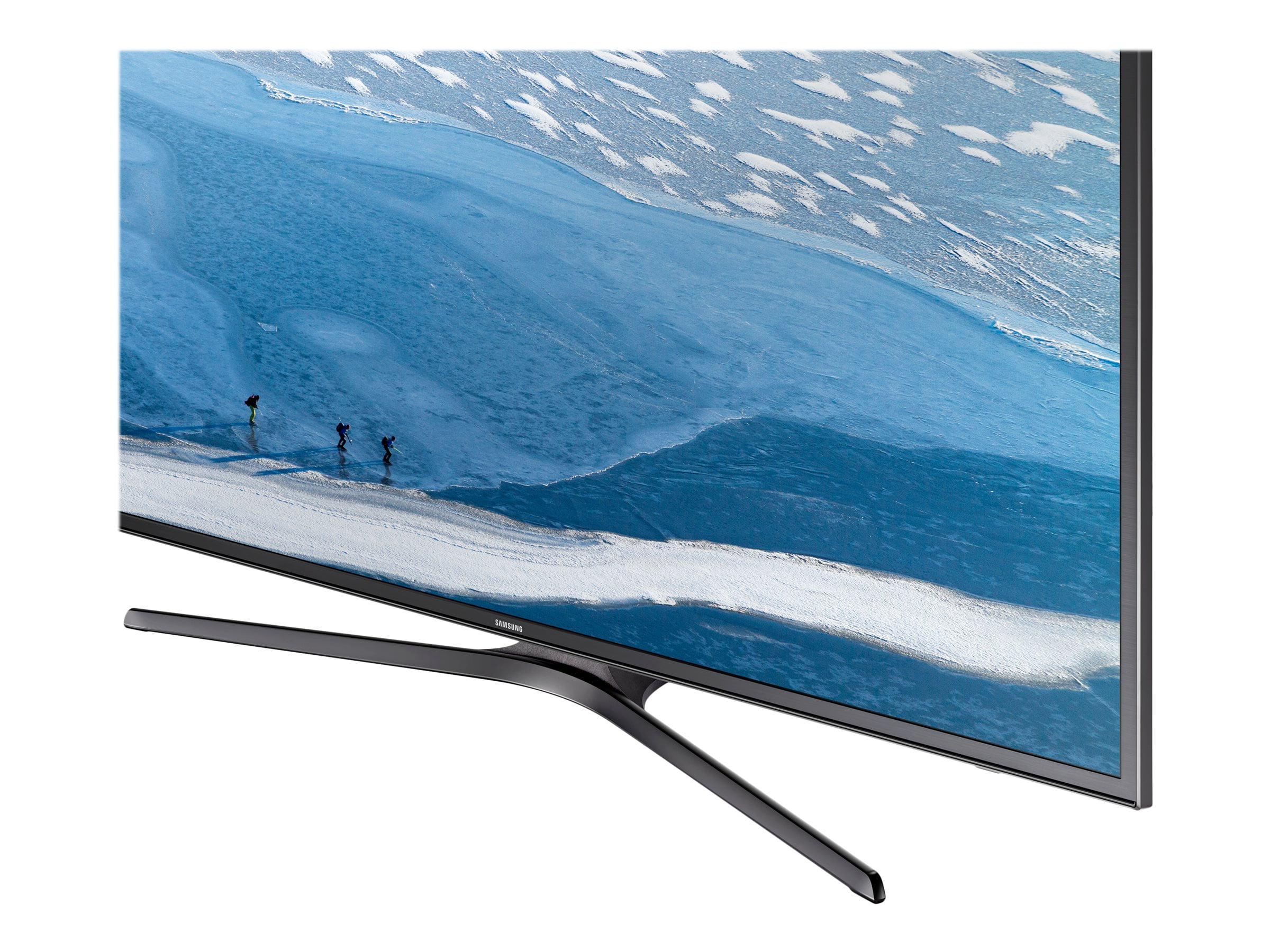 Samsung UN60KU6300F - 60" Diagonal Class 6 Series LED-backlit LCD TV - Smart TV - 4K UHD (2160p) 3840 x 2160 - HDR - direct-lit LED - dark titan - used
