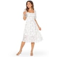 Celebrity Pink Juniors and Juniors Plus Short Sleeve Smocked Midi Dress