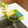 Trigonometry Shelf Kitchen Sink Dish Drain Rack Bathroom Soap Sponge Holder